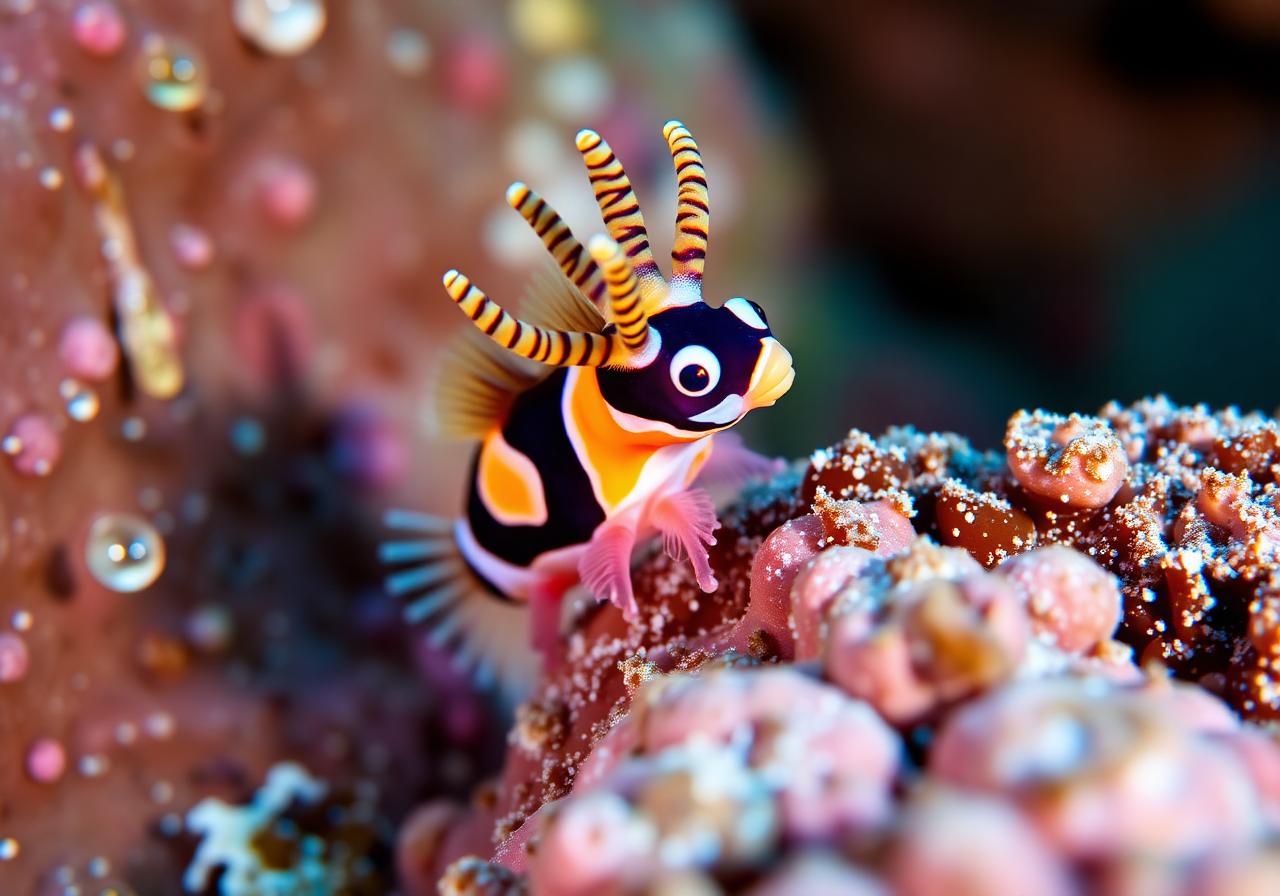 Macro nudibranch in Mabul